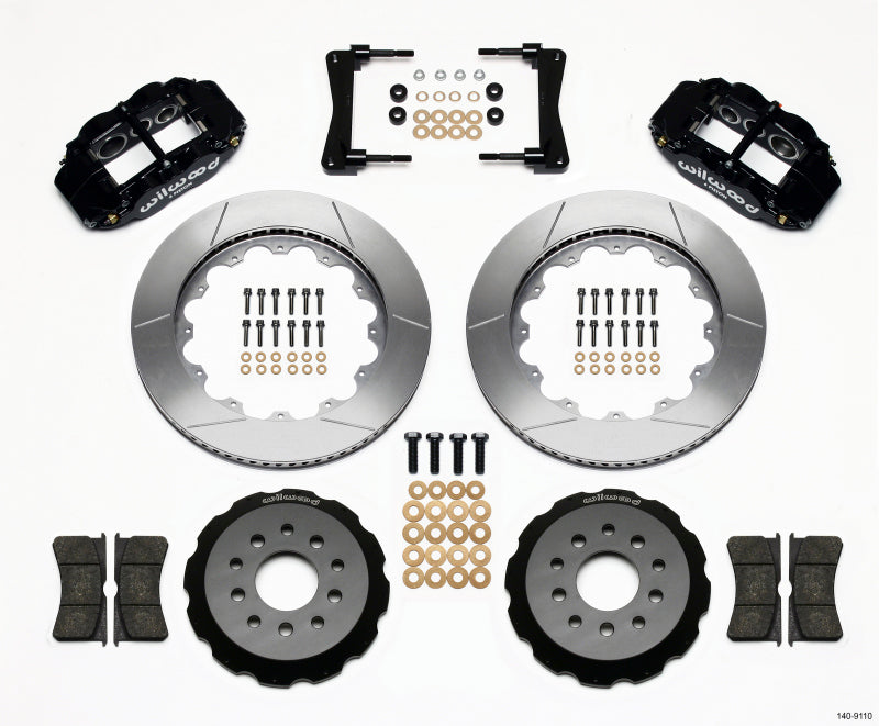 Wilwood Narrow Superlite 6R Front Hat Kit 14.00in 2005-2014 Mustang Big Brake Kits Wilwood