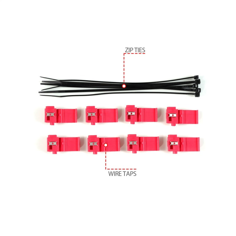 ANZO 10-13 Toyota 4Runner Projector Headlights - Black Headlights ANZO