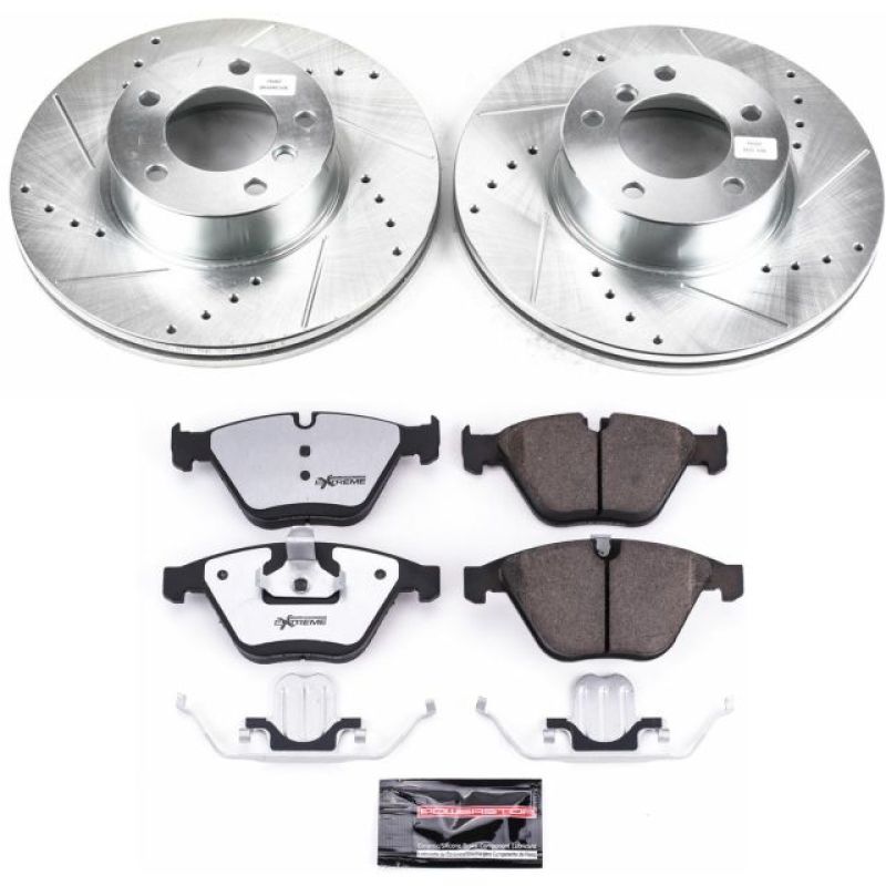 Power Stop 11-12 BMW 328i xDrive Front Z26 Street Warrior Brake Kit Brake Kits - Performance D&S PowerStop