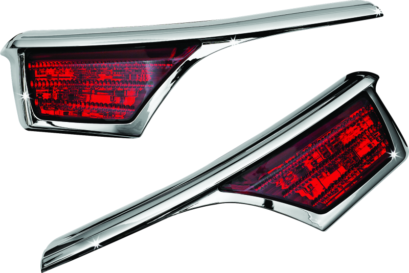 Kuryakyn L.E.D. Passenger Armrest Trim With Turn Signal 06-17 GL1800 Chrome Light Bars & Cubes Kuryakyn