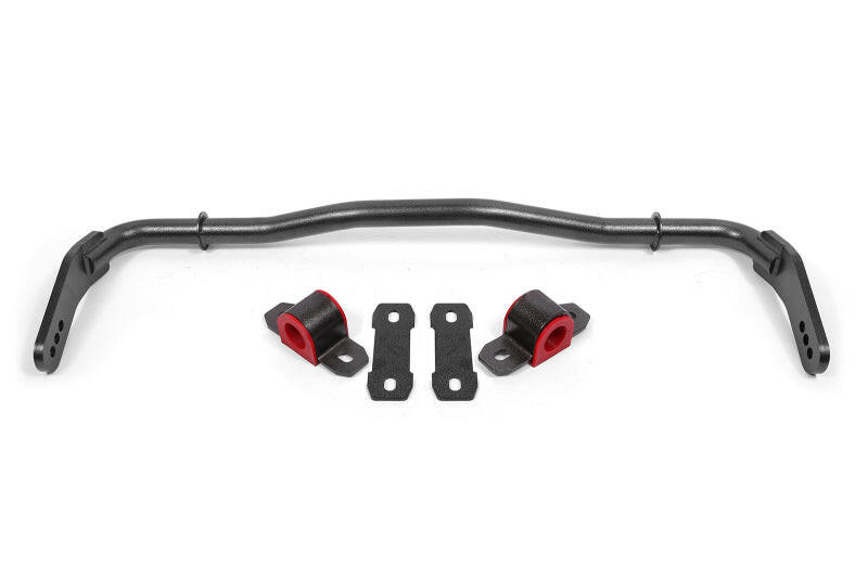 BMR 08-20 Dodge Challenger Front Hollow 38mm Adjustable Sway Bar Kit - Black Hammertone Sway Bars BMR Suspension