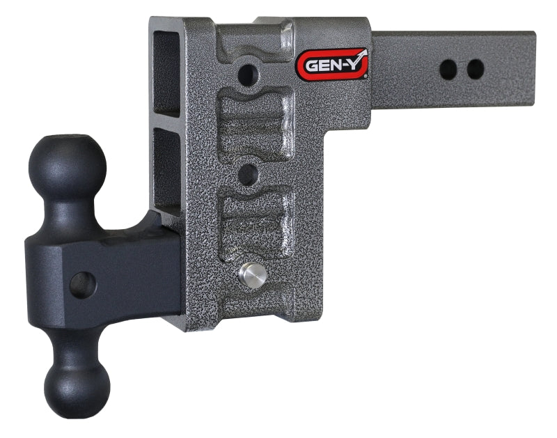 Gen-Y Mega Duty 2.5in Shank 6in Drop 3K TW 21K Hitch w/GH-061 Dual-Ball Hitch Receivers GEN-Y Hitch