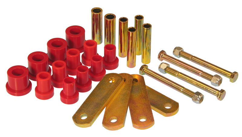 Prothane Chrysler SS Conv HD Spring & Shackles Bushings - Red Bushing Kits Prothane