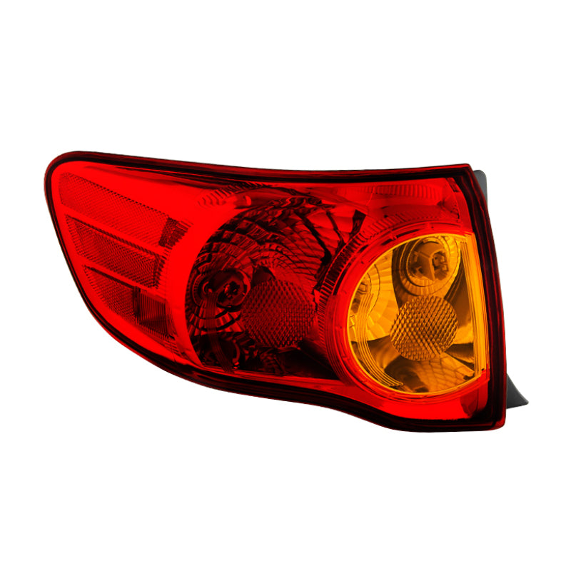 xTune Toyota Corolla 2009-2010 Driver Side Outer Tail Lights - OEM Left ALT-JH-TCO09-OE-OL Tail Lights SPYDER