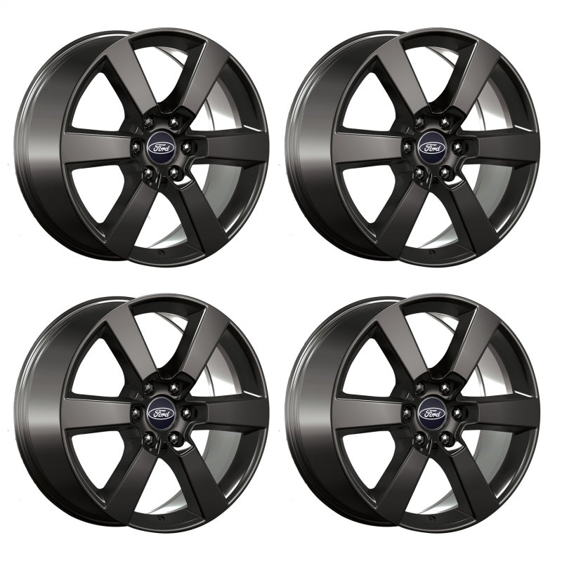 Ford Racing 15-16 F-150 20in x 8.5in Wheel Set with TPMS Kit - Matte Black Wheels - Cast Ford Racing