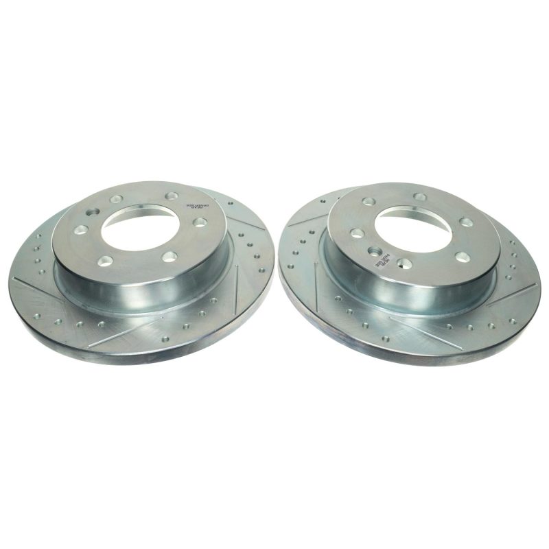 Power Stop 19-21 Mercedes-Benz Sprinter 2500 Rear Drilled & Slotted Rotor (Pair) Brake Rotors - Slot & Drilled PowerStop
