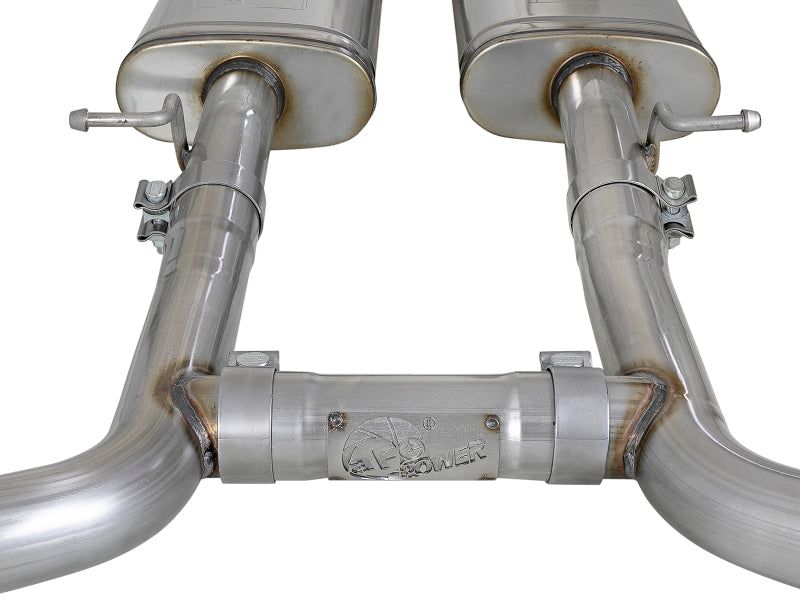 aFe MACH Force-Xp 2-1/2in 304 SS Cat-Back Exhaust 15-19 Dodge Challenger V6-3.6L - Raw Tip Catback aFe