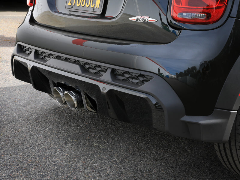 aFe 14-24 Mini Cooper S MACH Force-Xp 3in to 2-1/2in 304SS Cat-Back Exhaust w/ Carbon Fiber Tip Catback aFe
