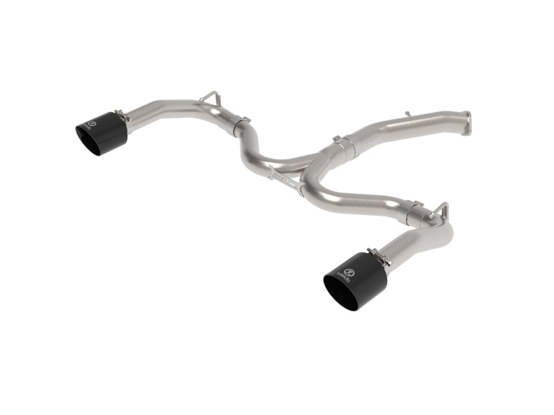 aFe 20-21 Kia Forte GT 1.6L 3in-2.5in 304 Stainless Steel Axle-Back Exhaust w/ Black Tips Axle Back aFe