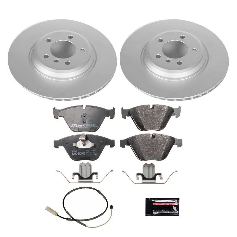 Power Stop 11-13 BMW 335i xDrive Front Euro-Stop Brake Kit Brake Kits - OE PowerStop