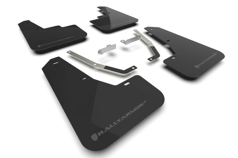 Rally Armor 24-25 Subaru Crosstrek Black UR Mud Flap Grey Logo Mud Flaps Rally Armor