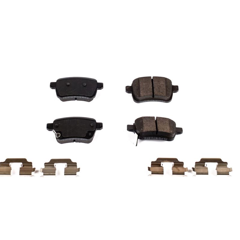 Power Stop 14-19 Fiat 500L Rear Z17 Evolution Ceramic Brake Pads w/Hardware Brake Pads - OE PowerStop