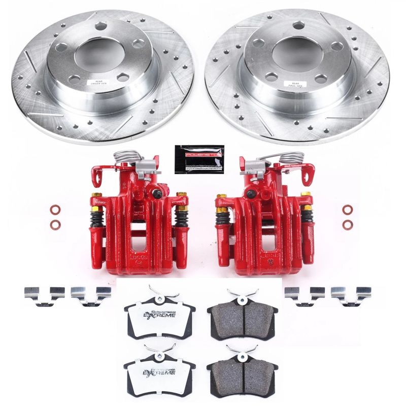 Power Stop 01-05 Audi Allroad Quattro Rear Z26 Street Warrior Brake Kit w/Calipers Brake Kits - Performance D&S PowerStop