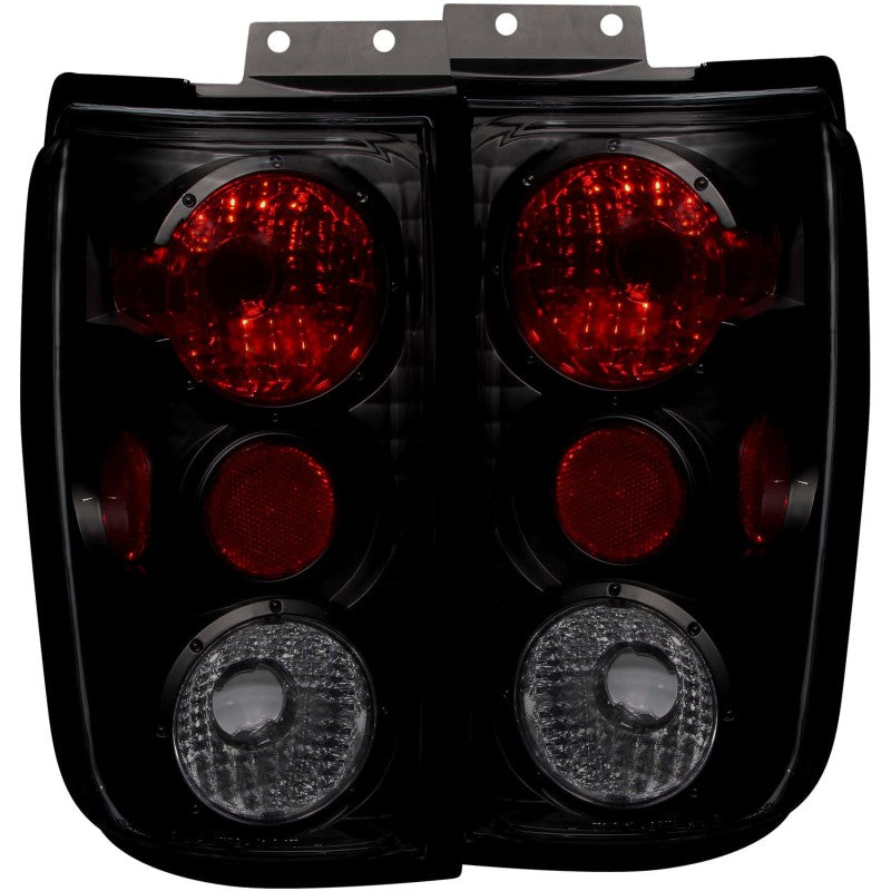 ANZO 1997-2002 Ford Expedition Taillights Smoke Tail Lights ANZO