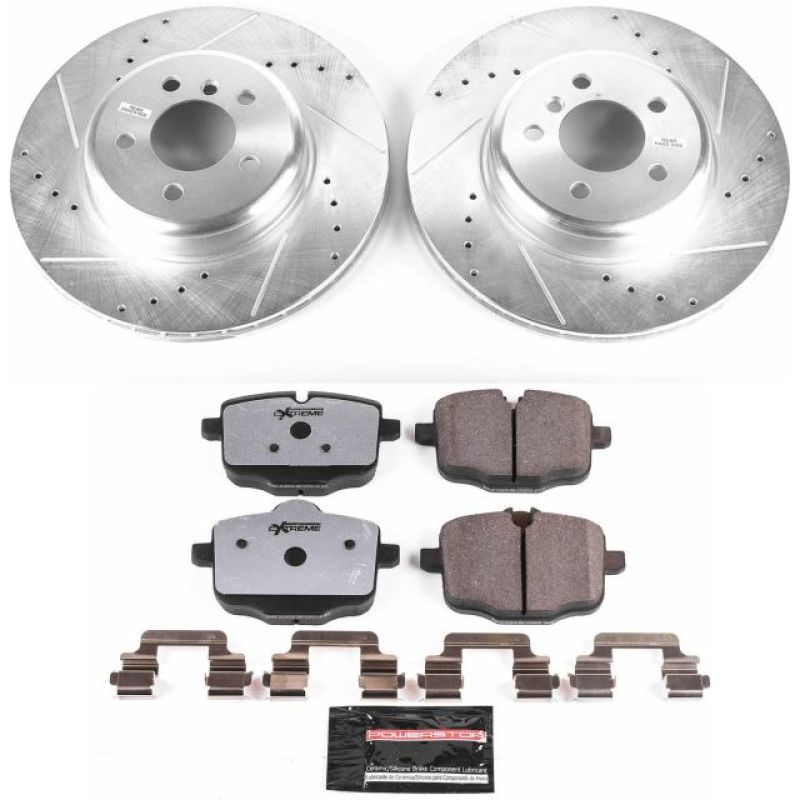 Power Stop 11-16 BMW 550i Rear Z26 Street Warrior Brake Kit Brake Kits - Performance D&S PowerStop