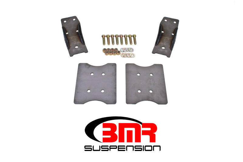 BMR 79-04 Fox Mustang Lower Torque Box Reinforcement Plates - Natural Diff Braces BMR Suspension