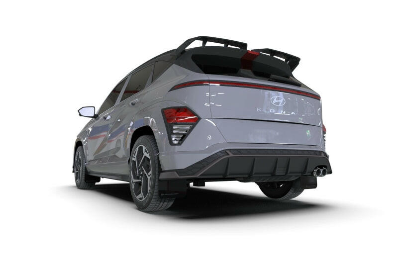 Rally Armor 24-25 Hyundai Kona N Line Black UR Mud Flap w/ Grey Logo Mud Flaps Rally Armor