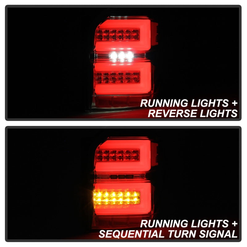 Spyder Toyota 4Runner 10-14 LED Tail Lights - Sequential Turn Signal - Chrome ALT-YD-T4R10-SEQ-C Tail Lights SPYDER