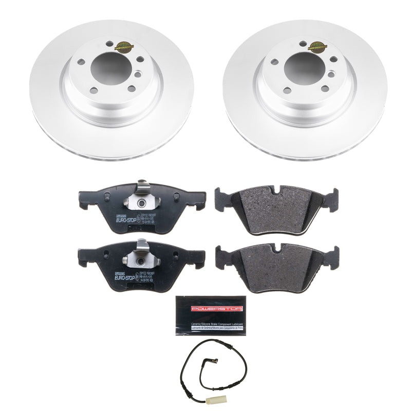 Power Stop 2006 BMW 330i Front Euro-Stop Brake Kit Brake Kits - OE PowerStop