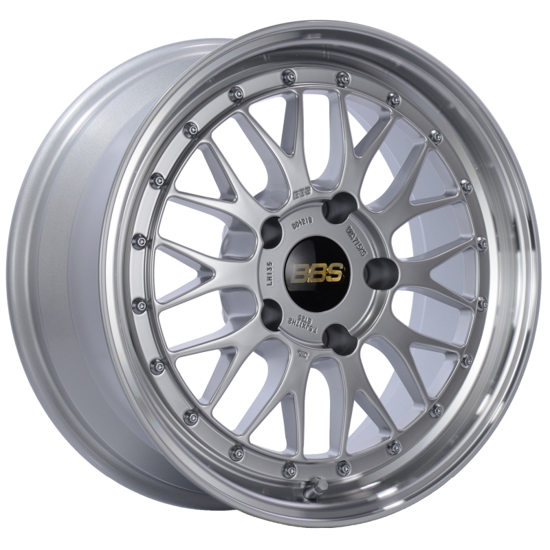 BBS LM 17x7.5 5x130 ET28 CB71.6 Diamond Silver Center Diamond Cut Lip Wheel Wheels - Forged BBS