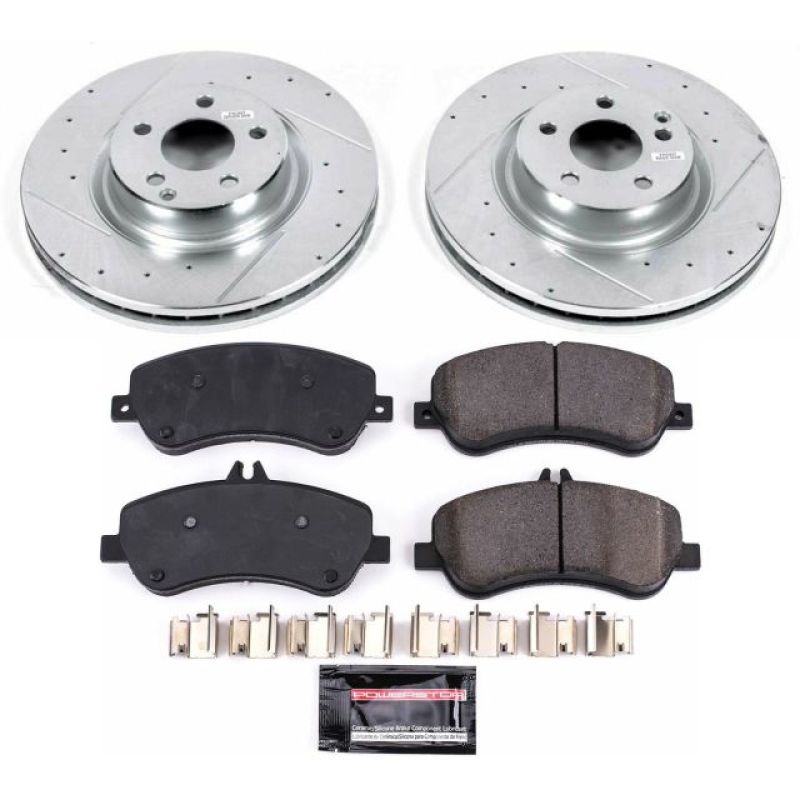 Power Stop 13-15 Mercedes-Benz GLK250 Front Z23 Evolution Sport Brake Kit Brake Kits - Performance D&S PowerStop