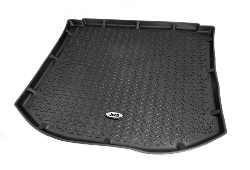 Rugged Ridge Floor Liner Cargo Black 1984-2001 Jeep Logo Cherokee XJ Floor Mats - Rubber Rugged Ridge