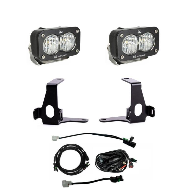 Baja Designs 2024+ Toyota Tacoma S2 Sport Reverse Kit w/ Toggle Switch Light Bars & Cubes Baja Designs