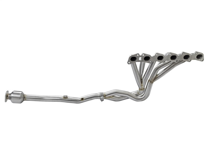 aFe Power Twisted Steel Long Tube Header & Connection Pipes (Street Series) 01-16 Nissan Patrol Headers & Manifolds aFe