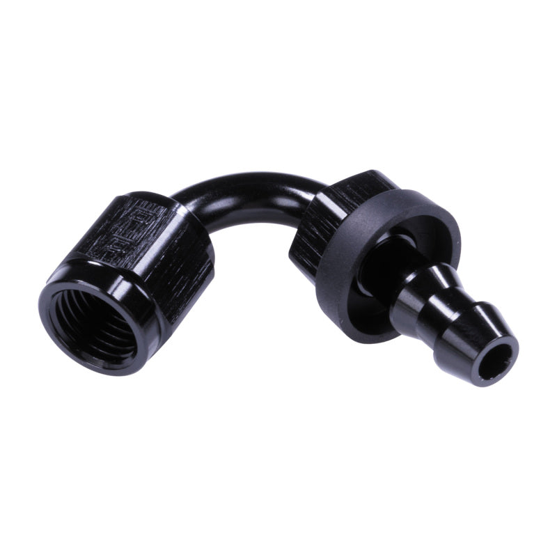 Russell 4AN Twist-Lok 120 Degree Hose End - Black Fittings Russell