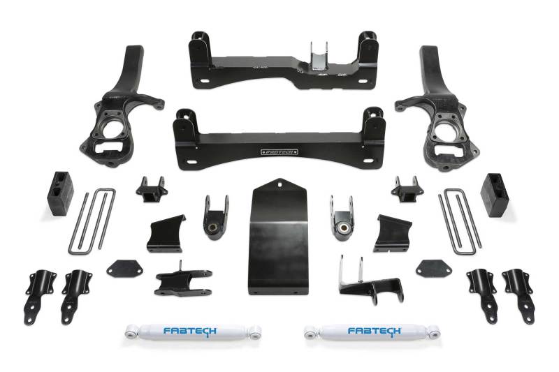 Fabtech 19-21 GM K1500 P/U 6in Basic Sys w/Perf Shks Lift Kits Fabtech