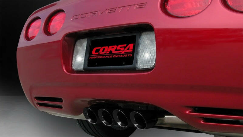 Corsa 1997-2004 Chevrolet Corvette C5 Z06 5.7L V8 Black Sport Axle-Back Exhaust Axle Back CORSA Performance