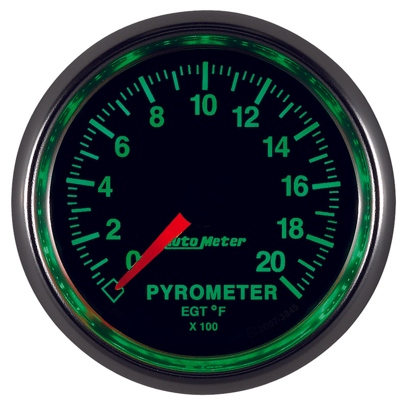 Autometer GS 0-2000 degree F Full Sweep Electronic Pyrometer Gauge Gauges AutoMeter