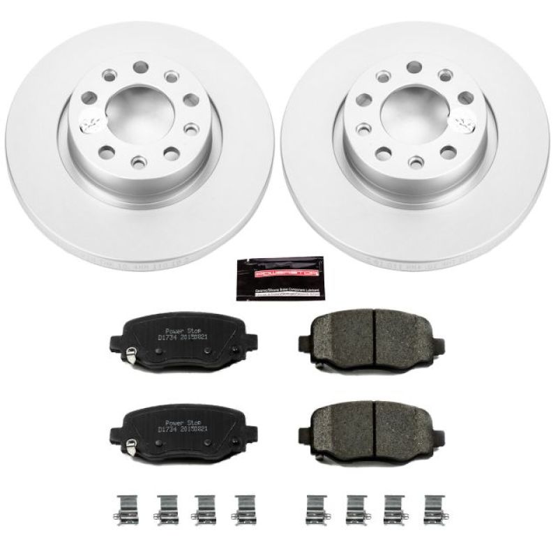 Power Stop 15-17 Chrysler 200 Rear Z17 Evolution Geomet Coated Brake Kit Brake Kits - Performance Blank PowerStop