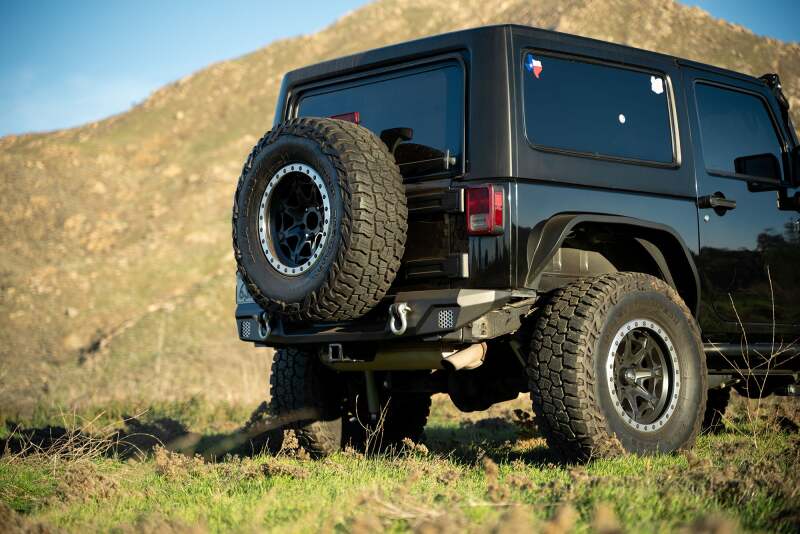 DV8 Offroad 07-18 Jeep Warngler JK Mid-Width Rear Bumper Bumpers - Steel DV8 Offroad