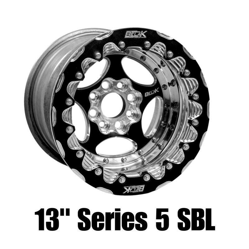 Belak Series 5 13x10 5in BS 4x100 BP High Pad 5in Back Space Single Beadlock Wheel Wheels - Forged Belak Wheels