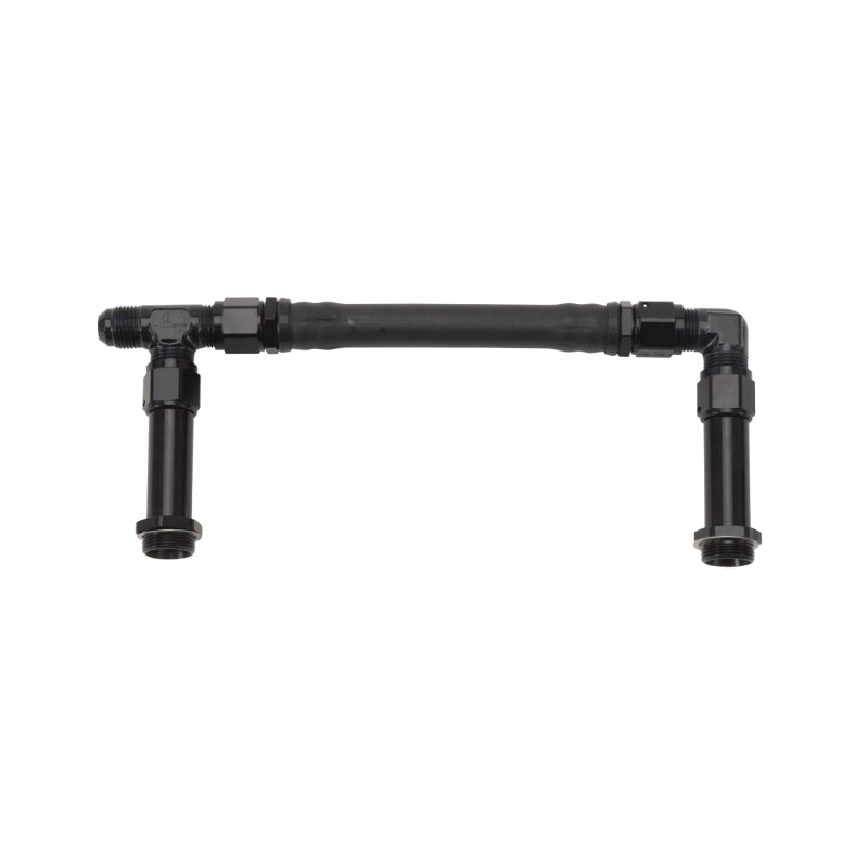 Russell Performance -8 AN to -8 AN Twist-Lok Holley 4150 Dual Inlet Carb Kit (Black) Carburetor Fuel Inlet Kits Russell