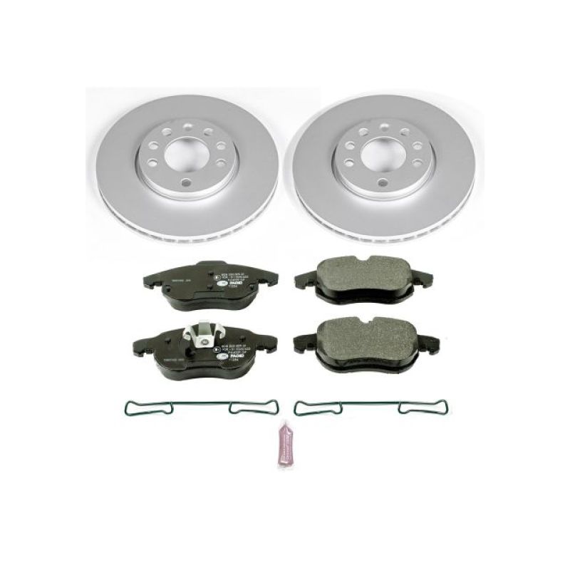 Power Stop 03-11 Saab 9-3 Front Euro-Stop Brake Kit Brake Kits - OE PowerStop