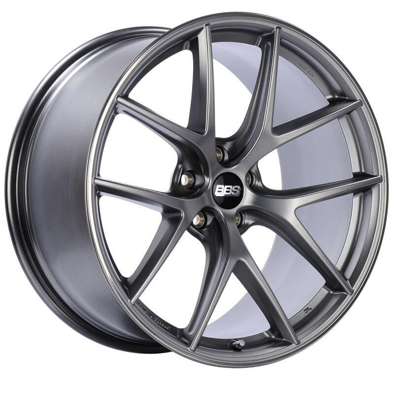BBS CI-R 20x11.5 5x120 ET52 Platinum Satin Rim Protector Wheel -82mm PFS/Clip Required Wheels - Cast BBS
