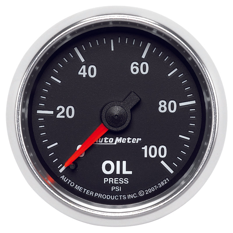 Autometer GS 52mm 0-100 PSI Mechanical Oil Pressure Gauge Gauges AutoMeter