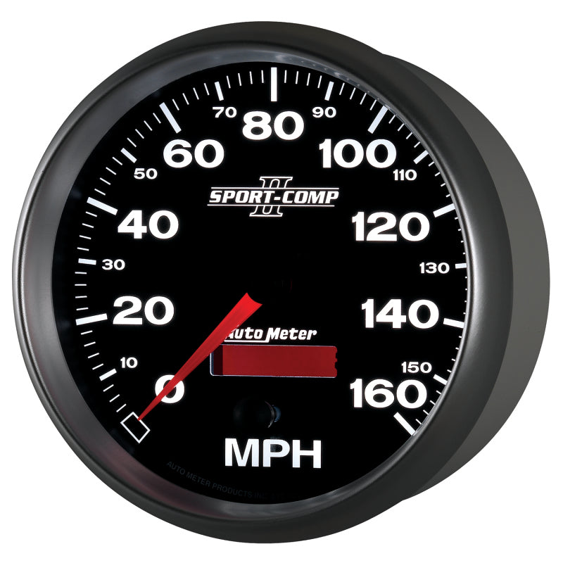 Autometer Sport-Comp II 5 inch 0-160MPH Electronic Programmable Speedometer Gauges AutoMeter
