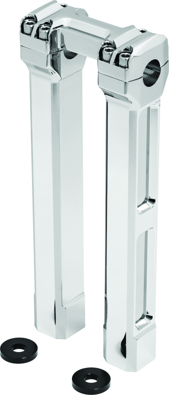 Kuryakyn 12inch Billet Handlebar Risers Chrome Handlebars Kuryakyn