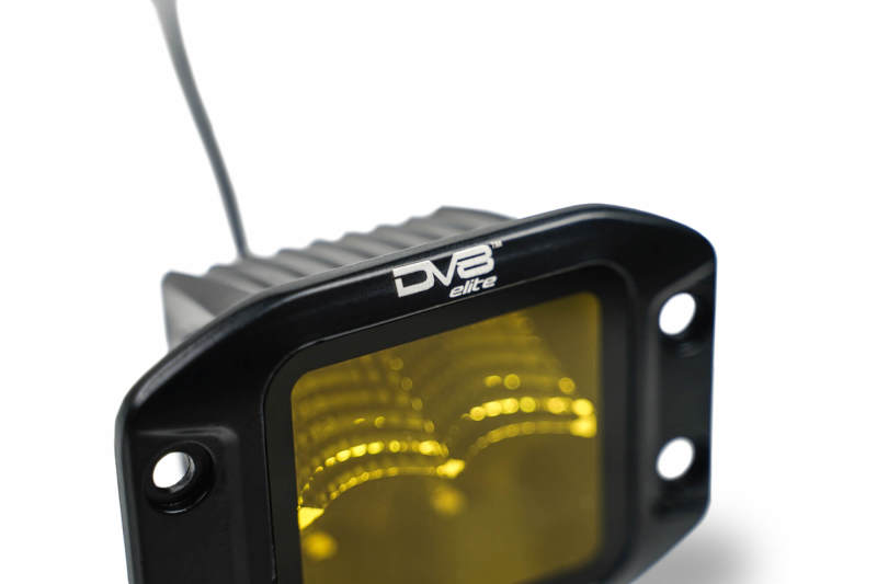 DV8 3-Inch Elite Series LED Amber Flush Mount Pod Light Light Bars & Cubes DV8 Offroad