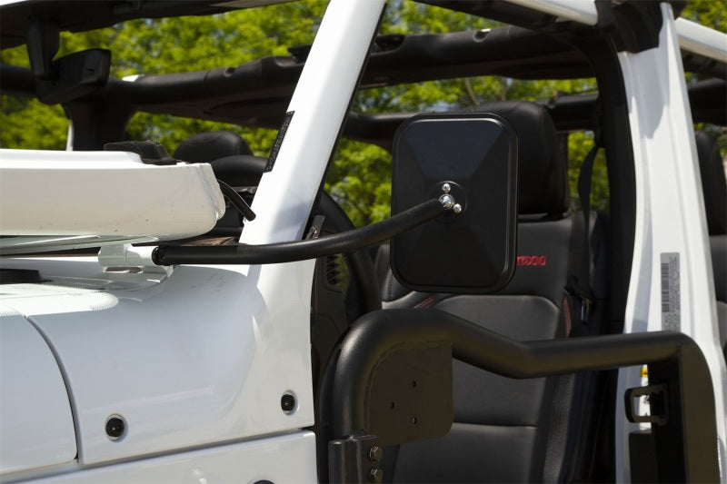 Rugged Ridge 18-20 Jeep Wrangler JL/JT Rectangular Trail Mirror Exterior Trim Rugged Ridge