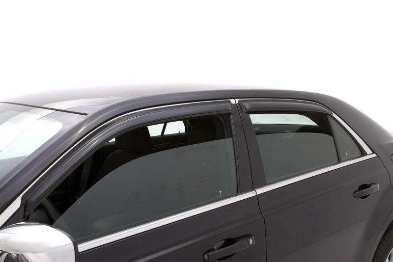 AVS 11-18 Chrysler 300 Ventvisor Outside Mount Window Deflectors 4pc - Smoke Wind Deflectors AVS