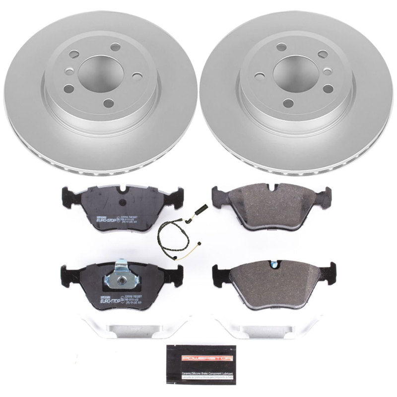 Power Stop 04-10 BMW X3 Front Euro-Stop Brake Kit Brake Kits - OE PowerStop