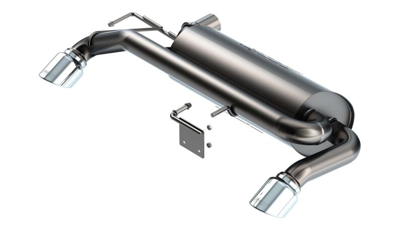 Borla 21-22 Ford Bronco 2.7L V6 4WD ATAK Axle Back Exhaust w/ Bright Chrome Tips Axle Back Borla