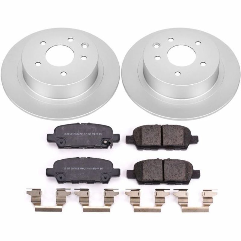 Power Stop 2019 Nissan Sentra Rear Z17 Evolution Geomet Coated Brake Kit Brake Kits - Performance Blank PowerStop
