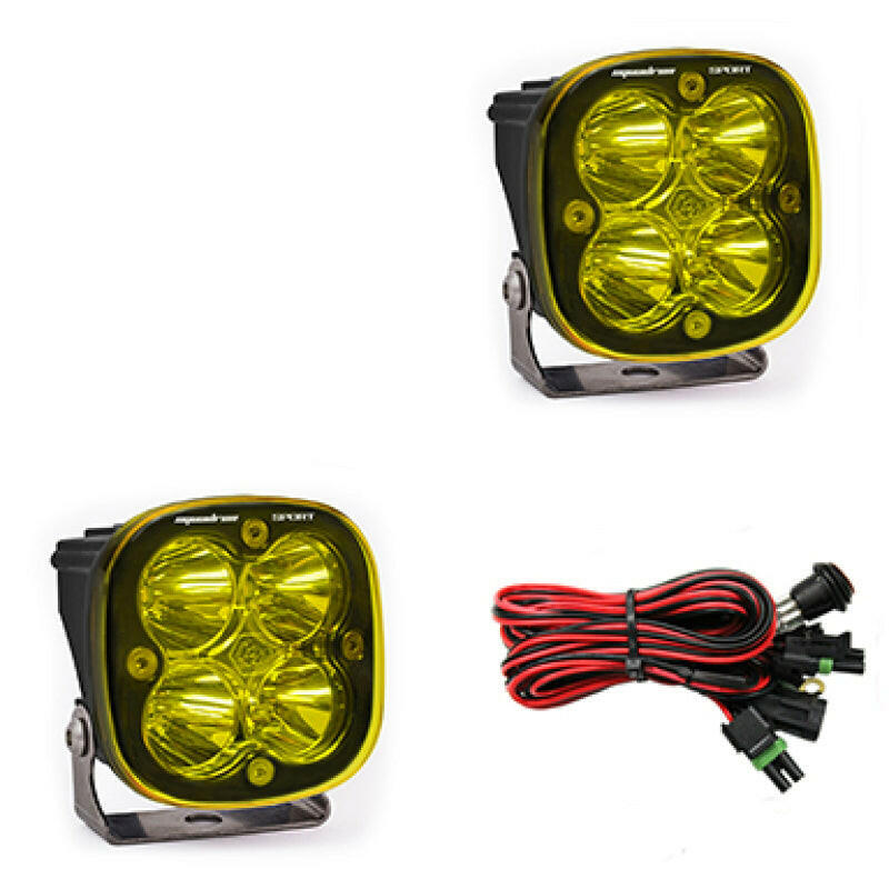 Baja Designs Squadron Sport Work/Scene Pair LED Light Pods - Amber Light Bars & Cubes Baja Designs