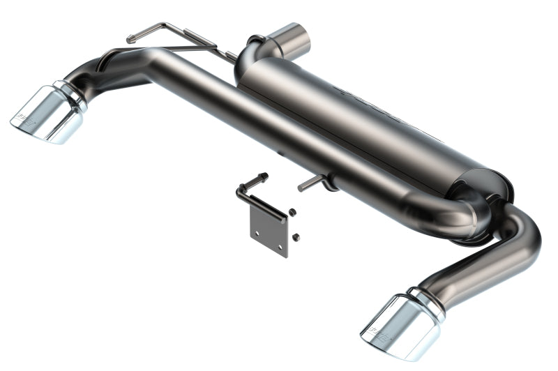 Borla 21-22 Ford Bronco 2.3L 4WD Touring Axle Back Exhaust w/ Bright Chrome Tips Axle Back Borla