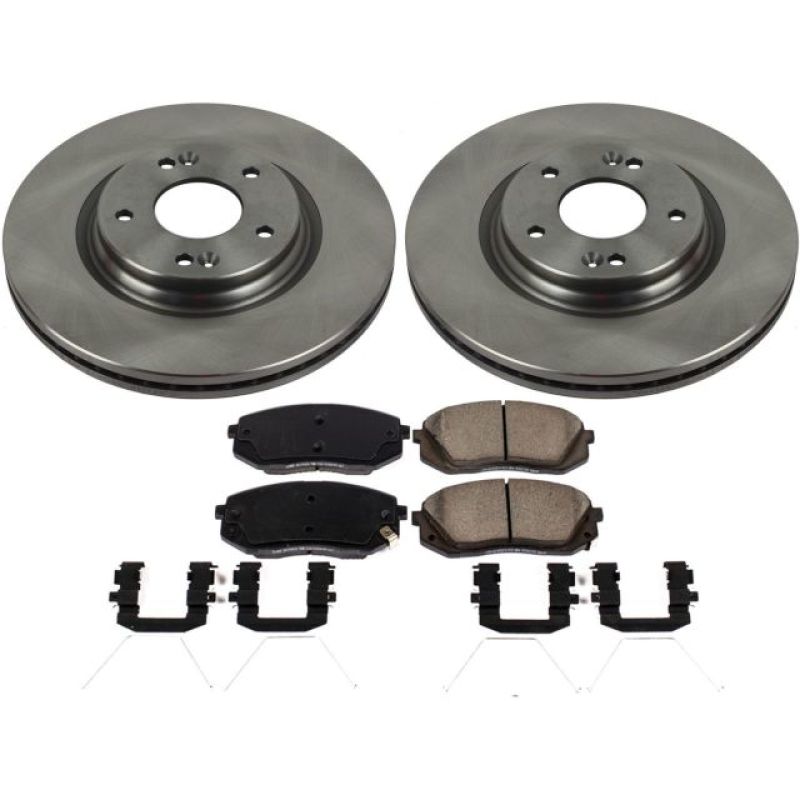 Power Stop 18-19 Hyundai Kona Front Autospecialty Brake Kit Brake Kits - OE PowerStop